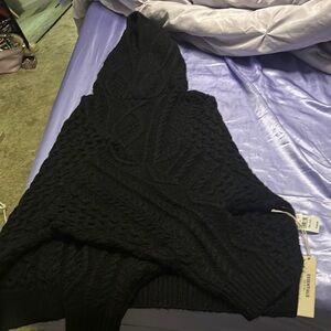 Essentials Black Turtleneck Sweater with Luxurious Knit